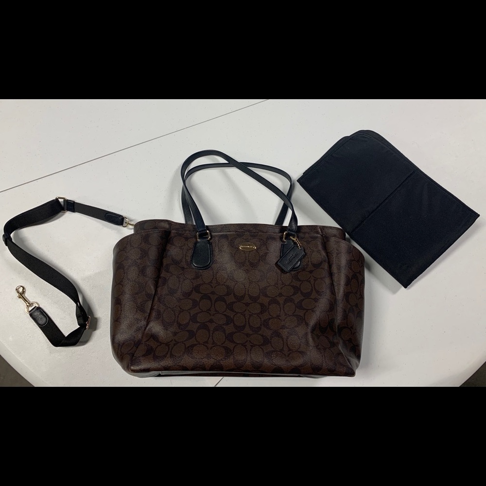 Coach diaper bag tote